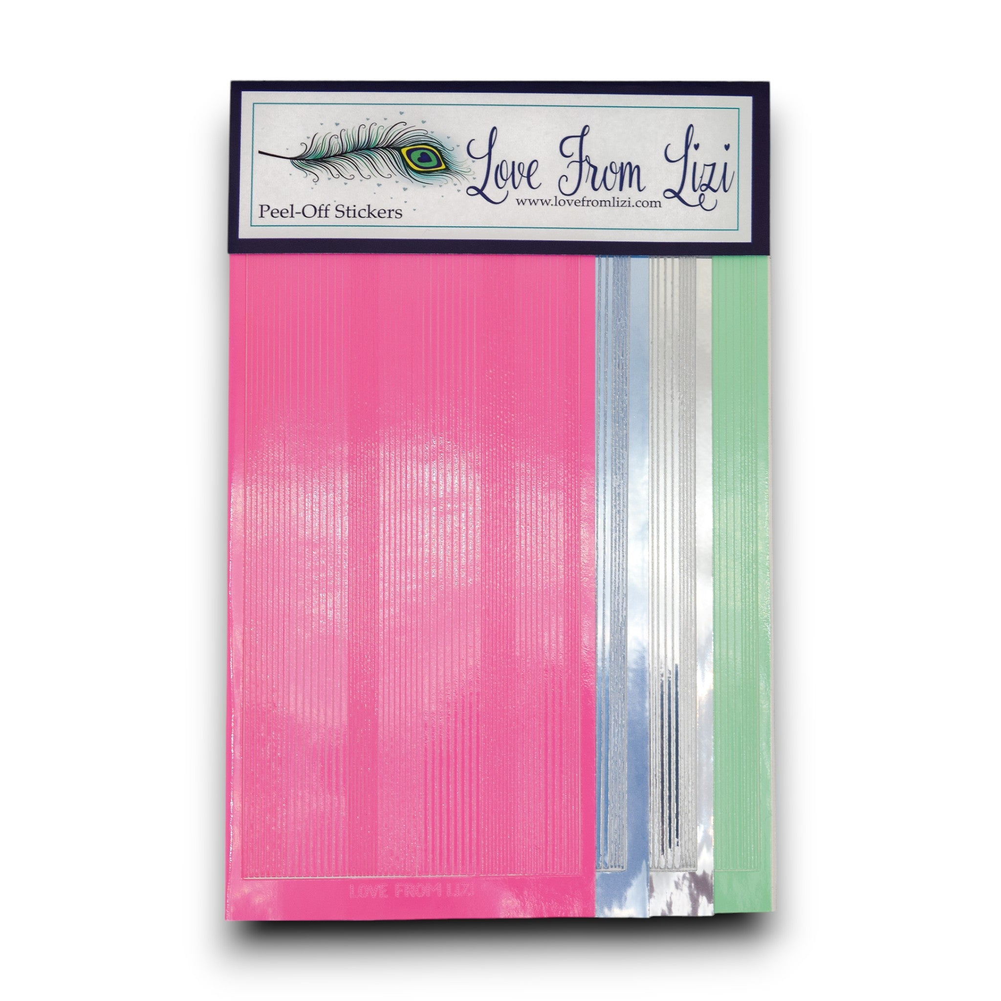 Hey Girl - Pin Stripe Peel-Off 4 Pack